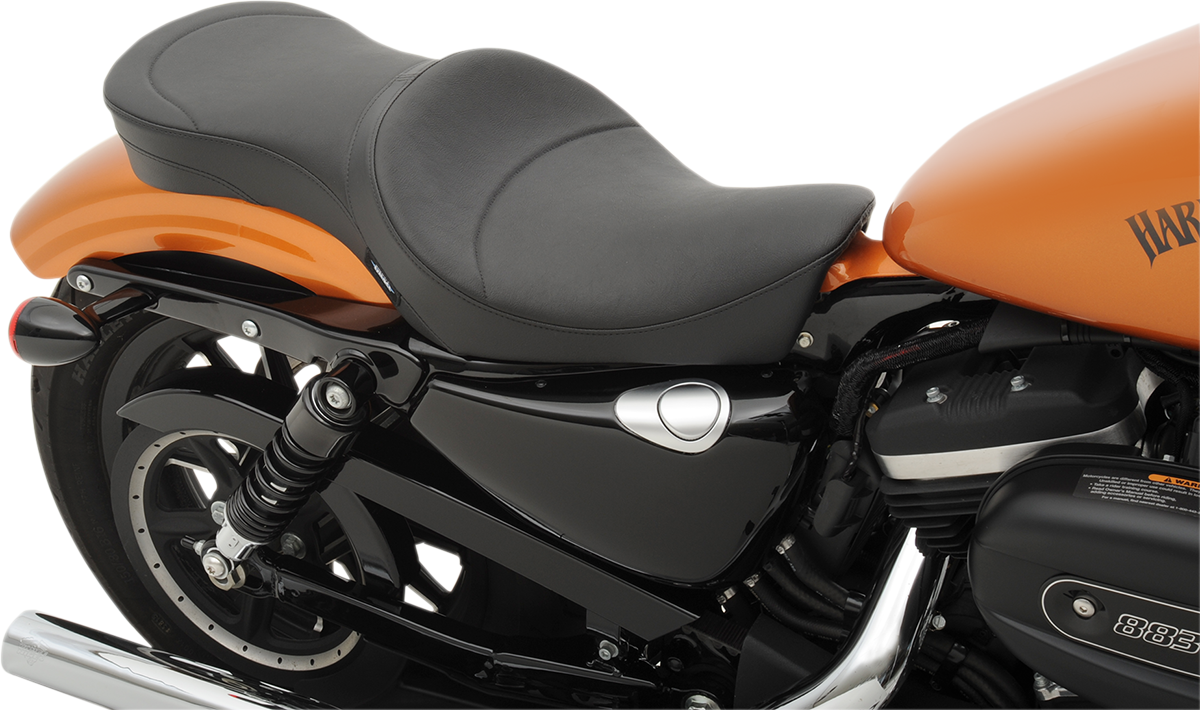 Drag specialties seats Double Bucket Seat - Mild Stitch - XL '10-'22 Harley Davidson