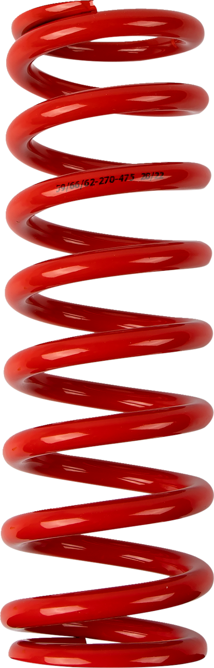 Moose offroad Shock Spring - 59/62 mm OD - 47.5 n/mm - Red Honda/Suzuki/Yamaha/Gas Gas/Husqvarna/Kawasaki/Beta