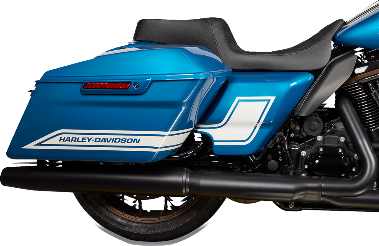 Drag specialties seats Predator 1Up Seat - Vinyl - Double Diamond Black Stitch - FLH '08-'23 Harley Davidson