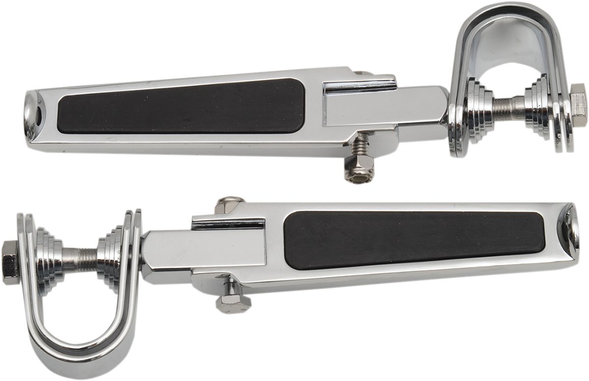 Drag specialties U-Clamp Footpegs - Rubber Inlay