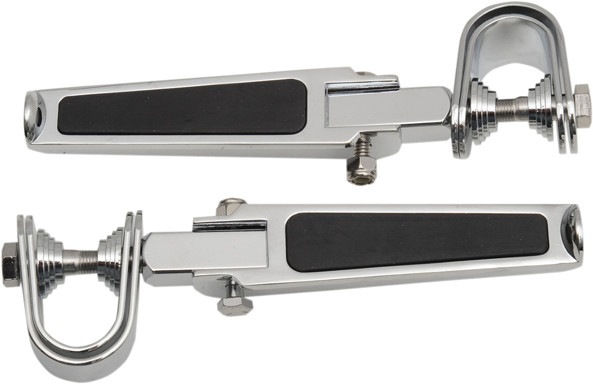 Drag Specialties Foot Pegs with Rubber Inlay