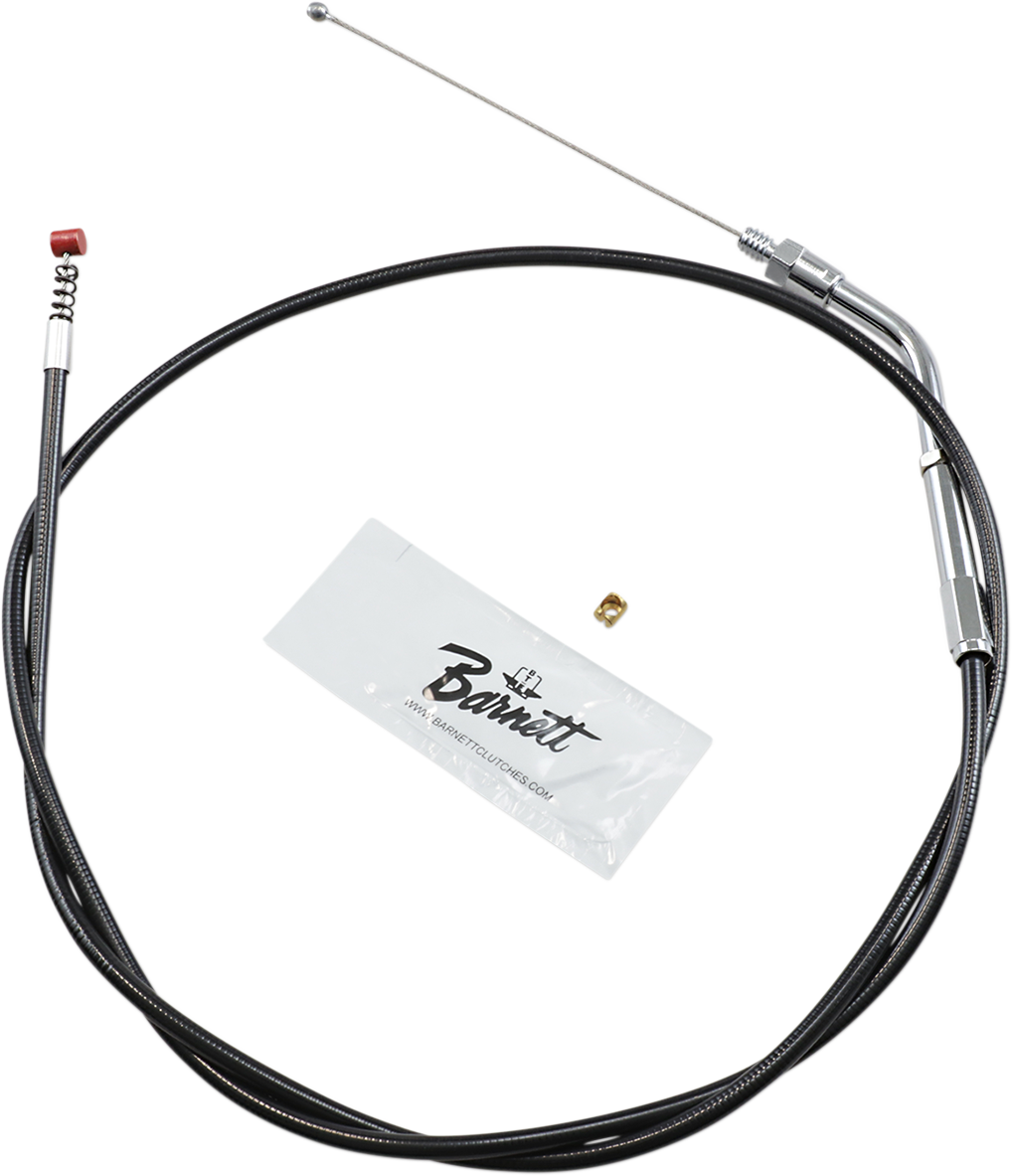 Barnett Black Vinyl Idle Cable For Harley Sportster 1988-1995
