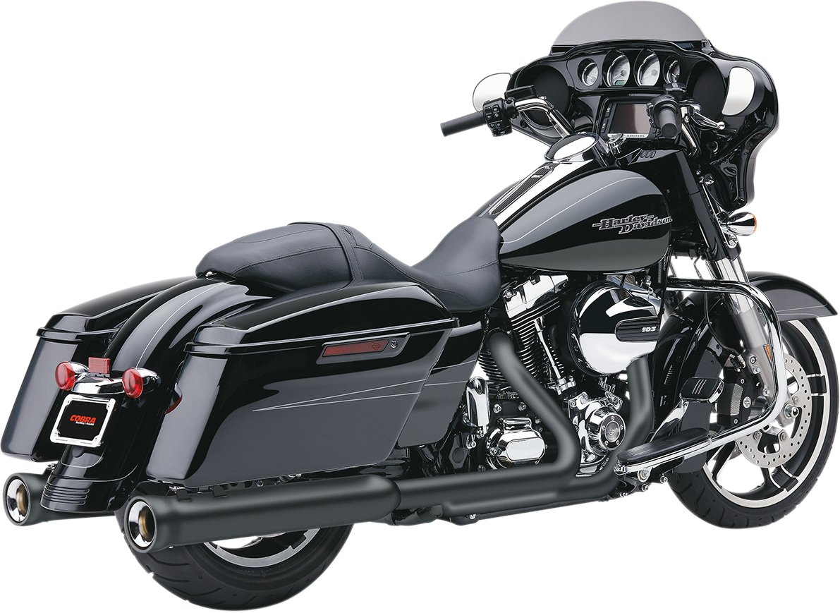 Cobra 4" NH Slip-On Mufflers For Harley Touring 2017-2025