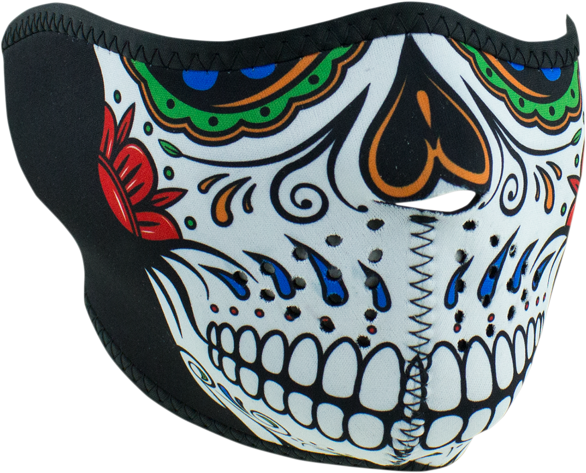 ZANheadgear Skull Neoprene Half Face Mask