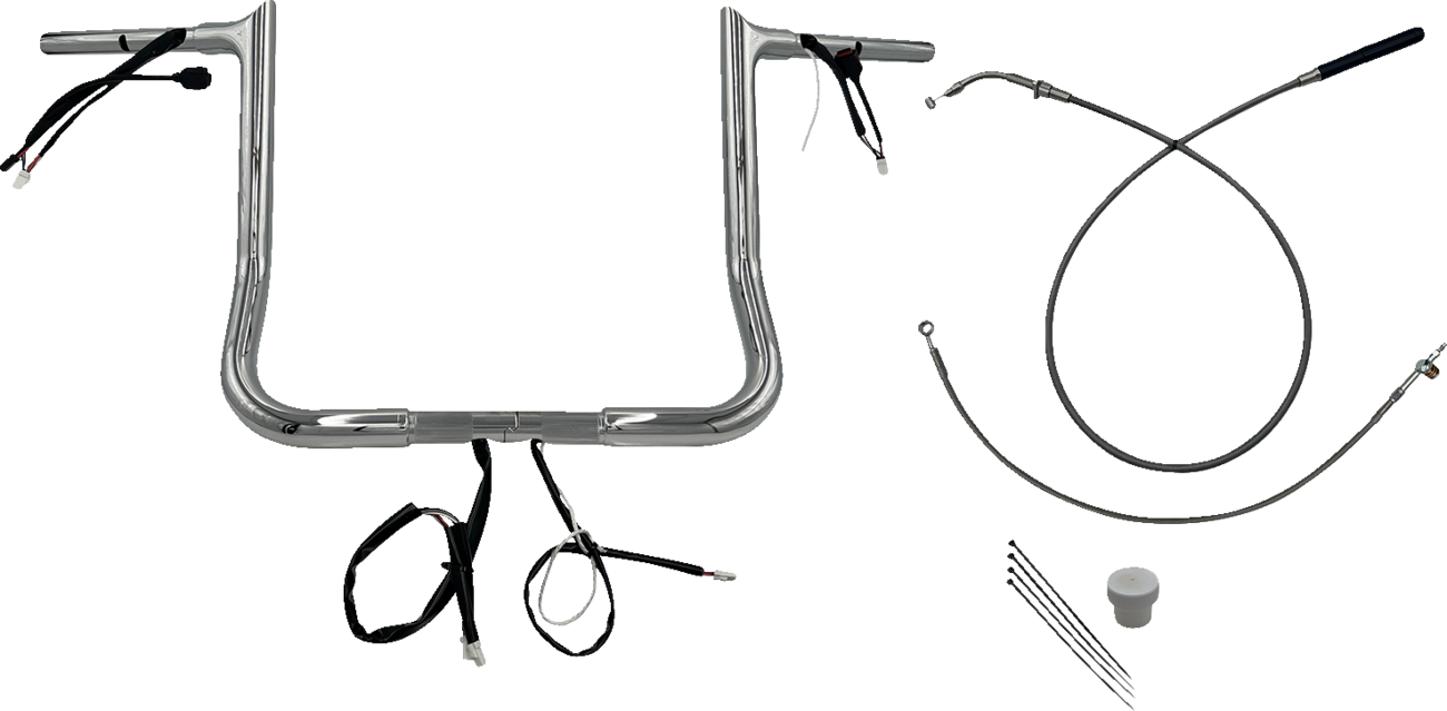 FAT BAGGERS INC. 1-1/4" EZ Install Pointed Top Handlebar