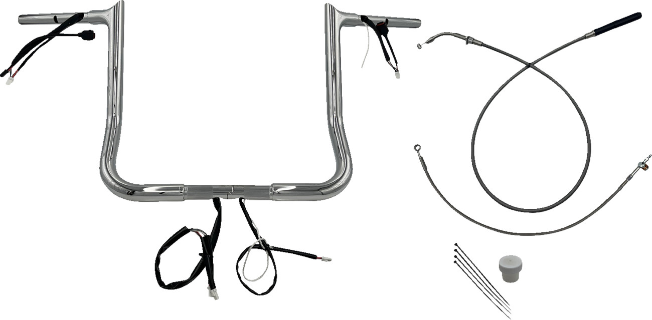 FAT BAGGERS INC. 1-1/4" EZ Install Pointed Top Handlebar