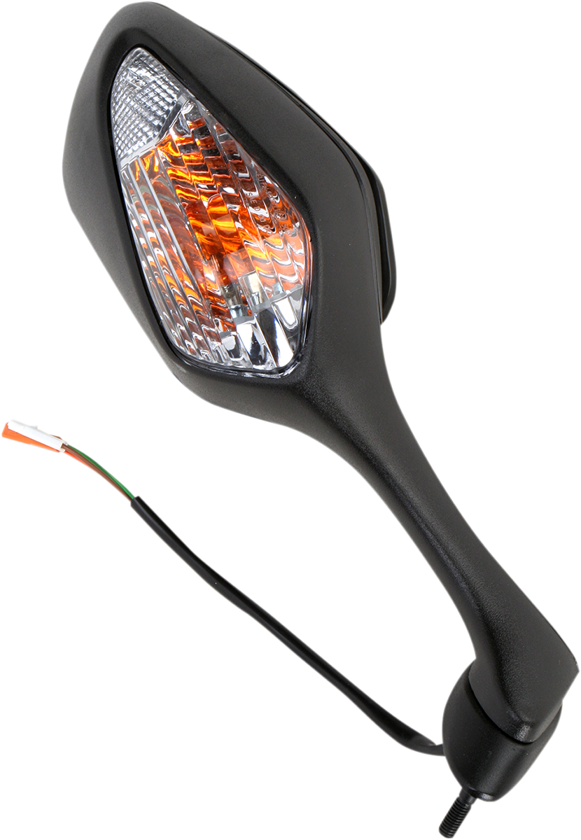 EMGO - 2035261 - Mirror - Side View W/Integrated Lighting - Polygon - Black - Right image 4 of 5