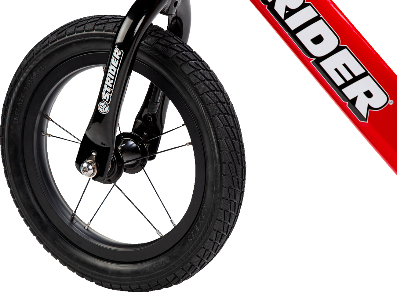 12" High-Traction Bicycle Wheels Set