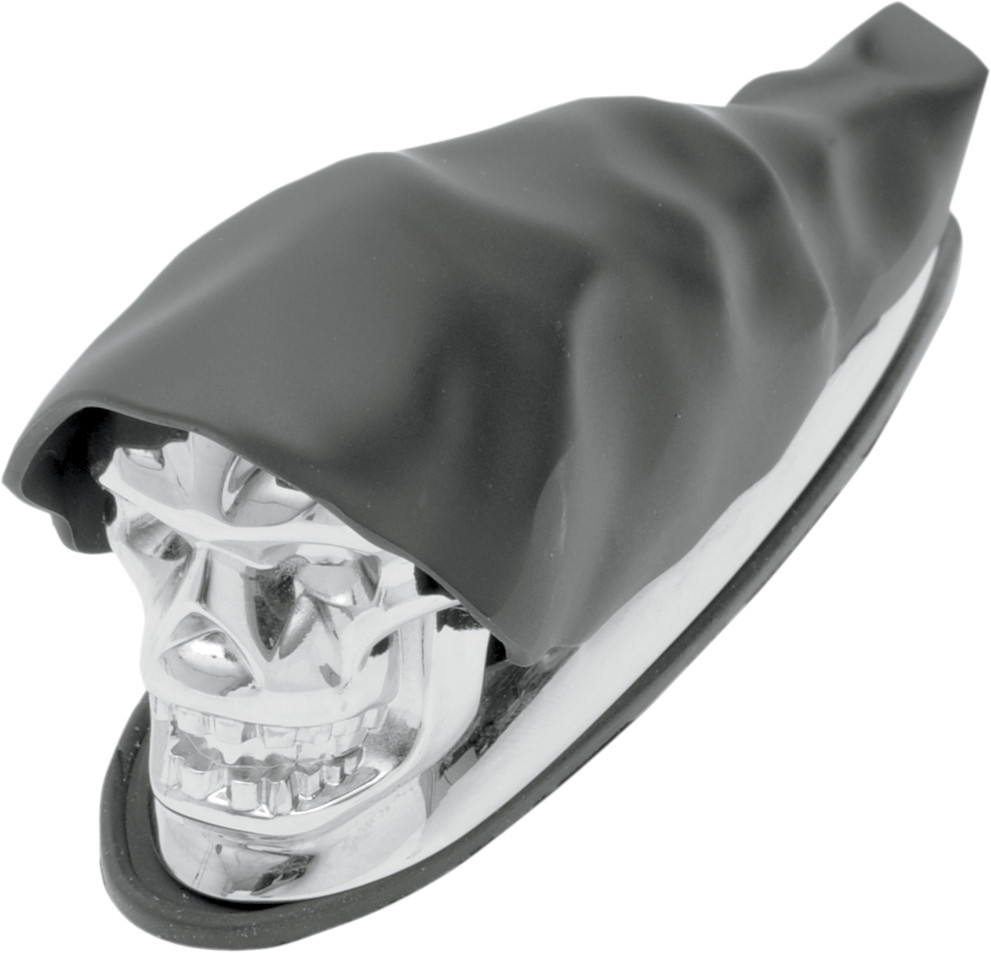 Drag Specialties Shrouded Skull Fender Ornament
