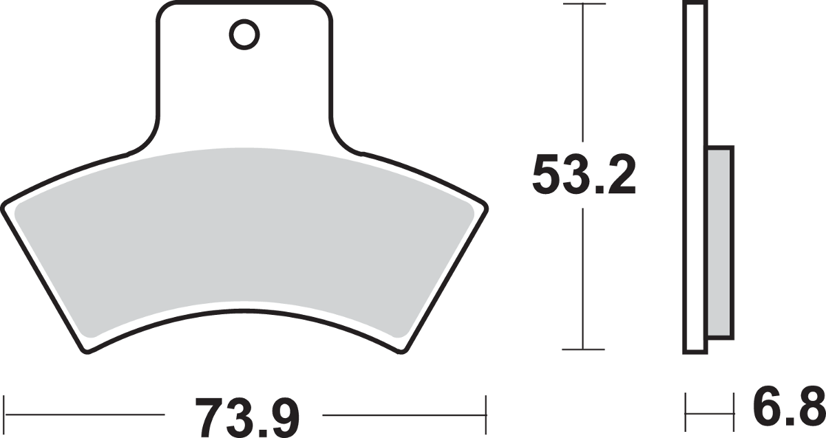 Sbs SI Offroad Sintered Brake Pads Polaris