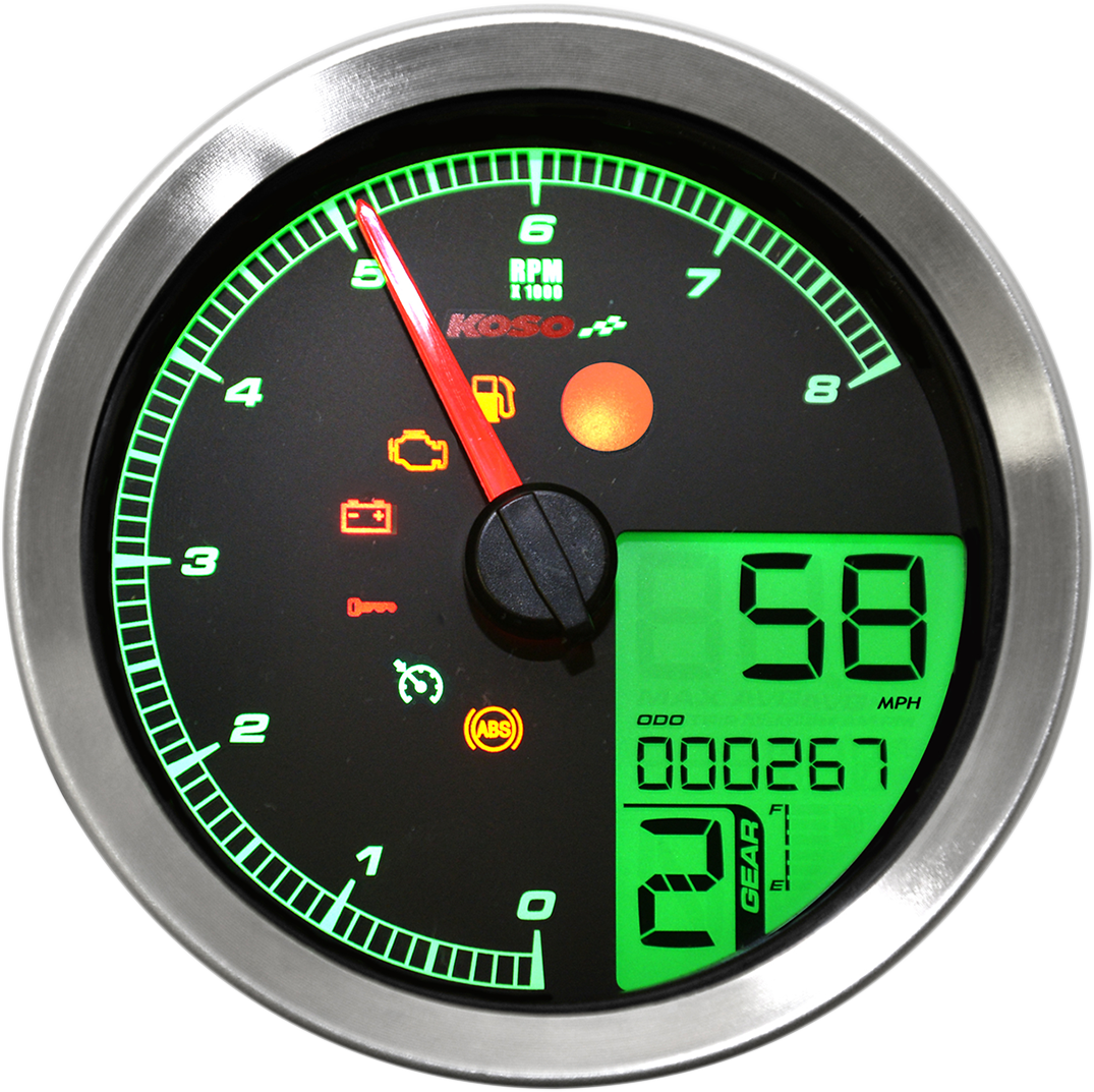 Koso HD-04 Multi-Function Speedometer For Harley Dyna / Sportster 2011-2022