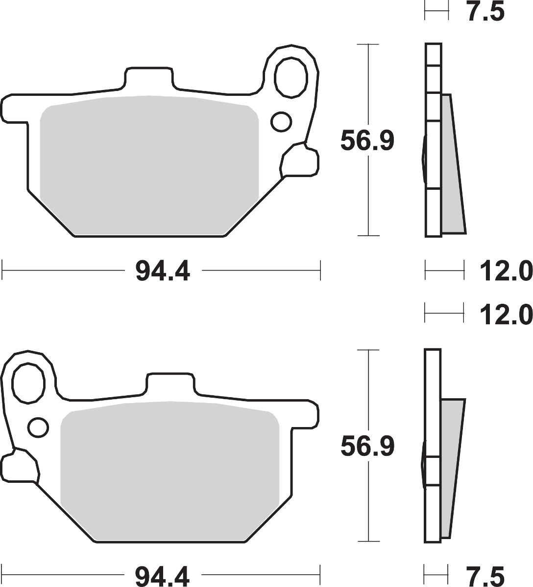 SBS HF Ceramic Front Brake Pads 545HF