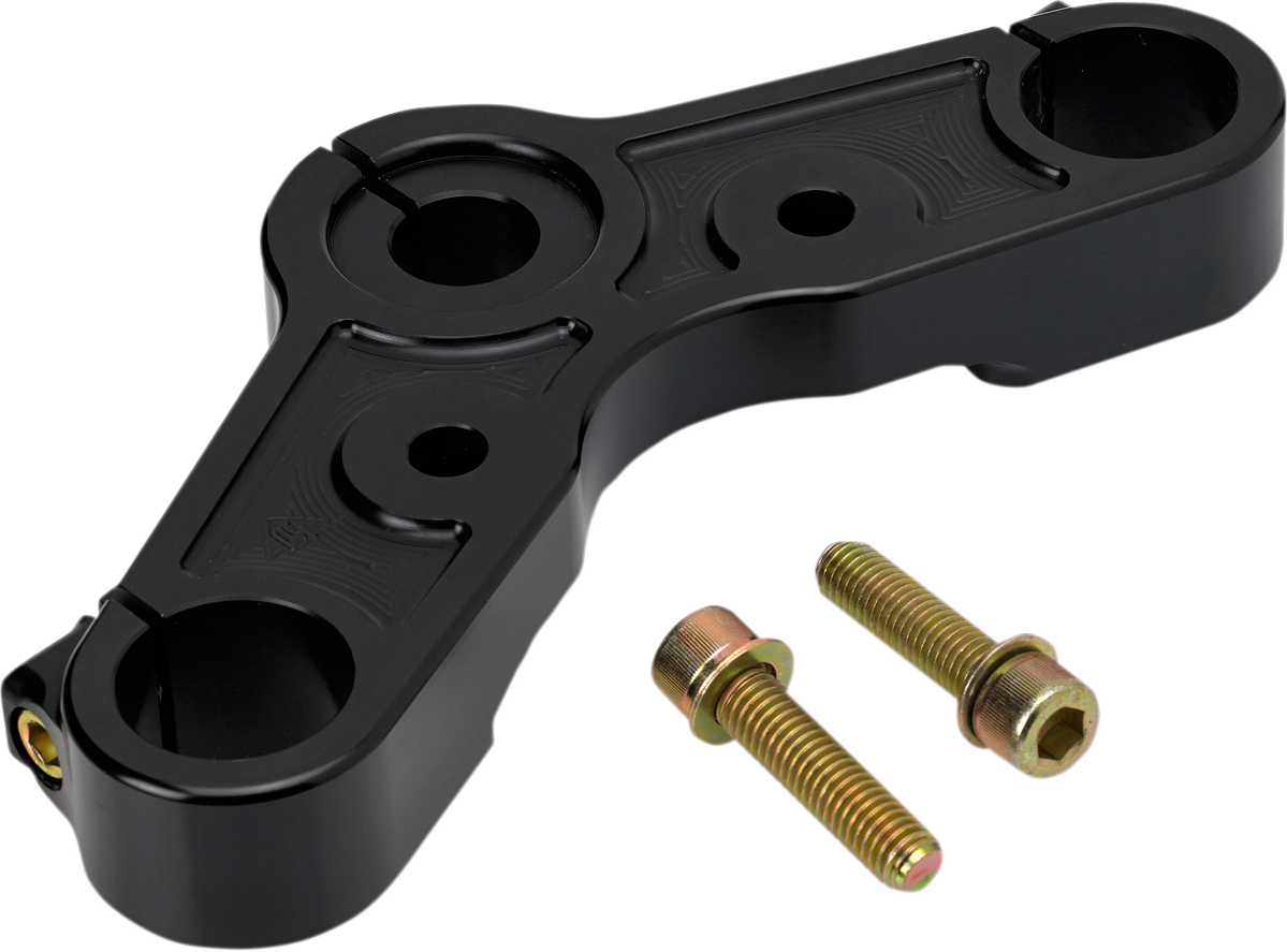 Joker machine Upper Triple Tree - Black Anodized - '10-'15 XL 1200X 2010-2015 Harley Davidson XL1200X Forty-Eight