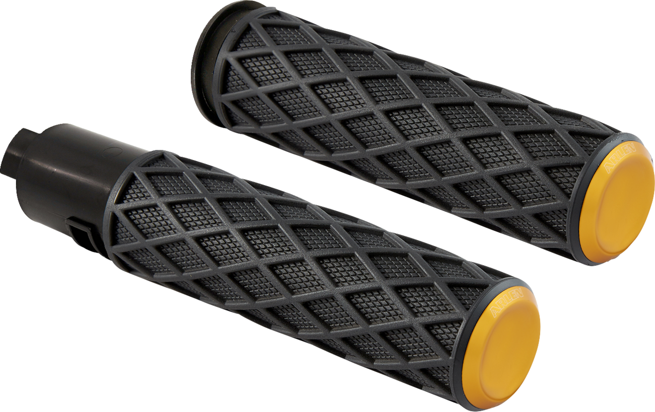 Arlen ness Diamond Grips - TBW - Gold Harley Davidson