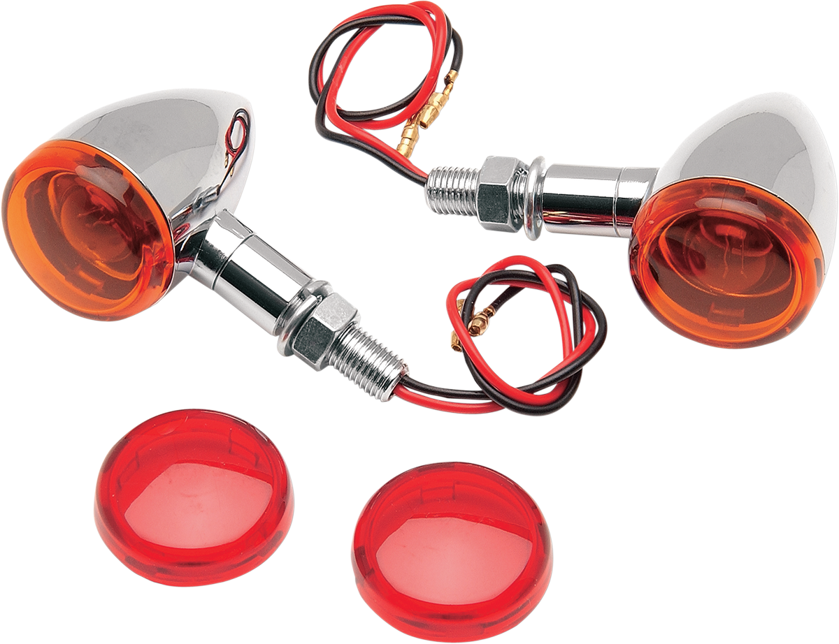 Drag specialties Mini-Duece Marker Light Kit - Amber/Red