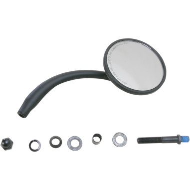 MIRROR RND LH BLACK