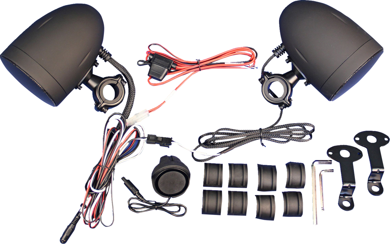 J & M Self-Amplified Handlebar Speakers