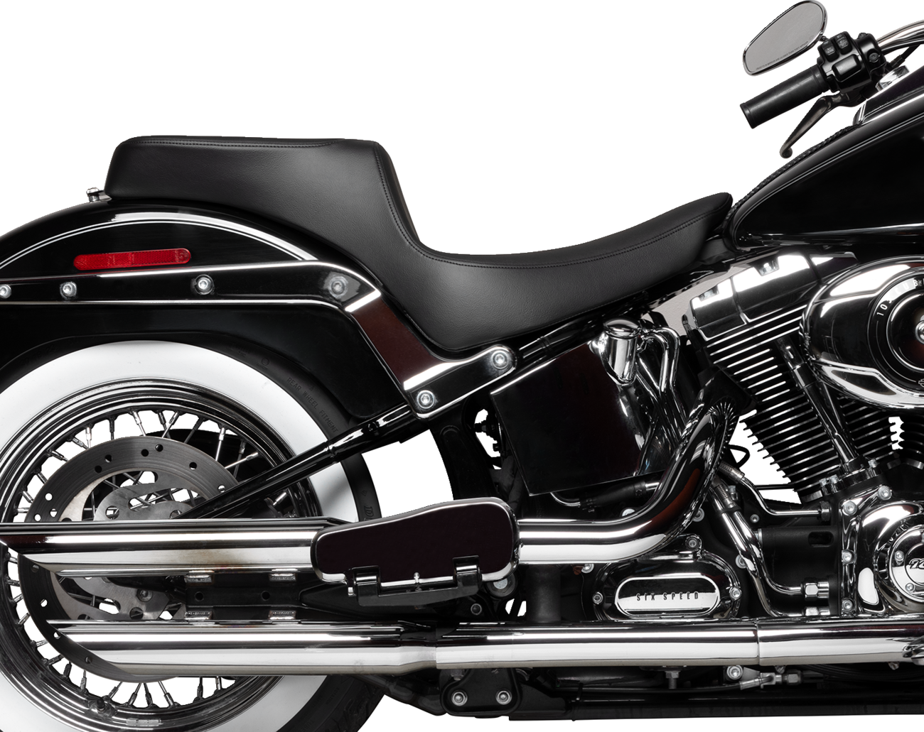 Drag specialties seats Performance Predator 2-Up Seat - Vinyl - Smooth - FL '00-'17 Harley Davidson