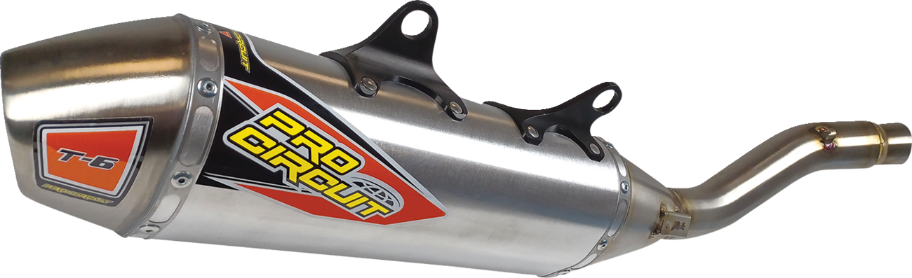 Pro Circuit T-6 Slip-On Exhaust KTM / Husqvarna / Gas Gas 250cc-350cc 2022-2025