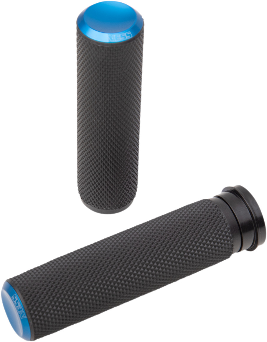 Arlen Ness Anodized Knurled Grips For Harley With Throttle by Wire