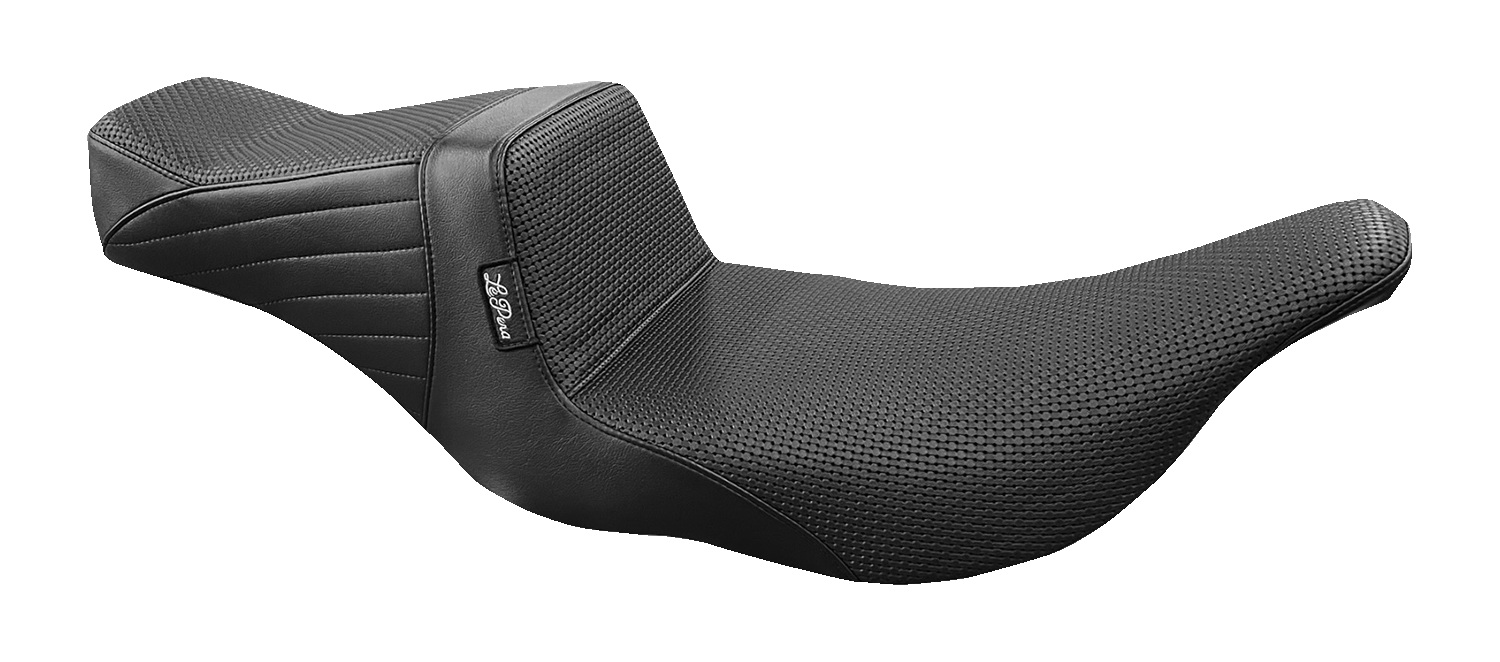 Le Pera Tailwhip Basket Weave 2-Up Seat For Harley Touring 1997-2007