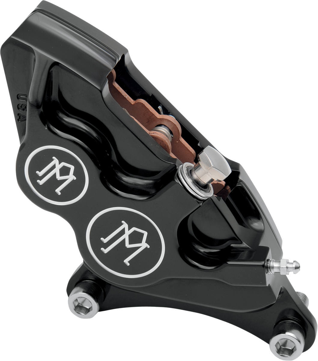 Performance Machine Four-Piston Differential-Bore Front Calipers For Harley 1984-1999