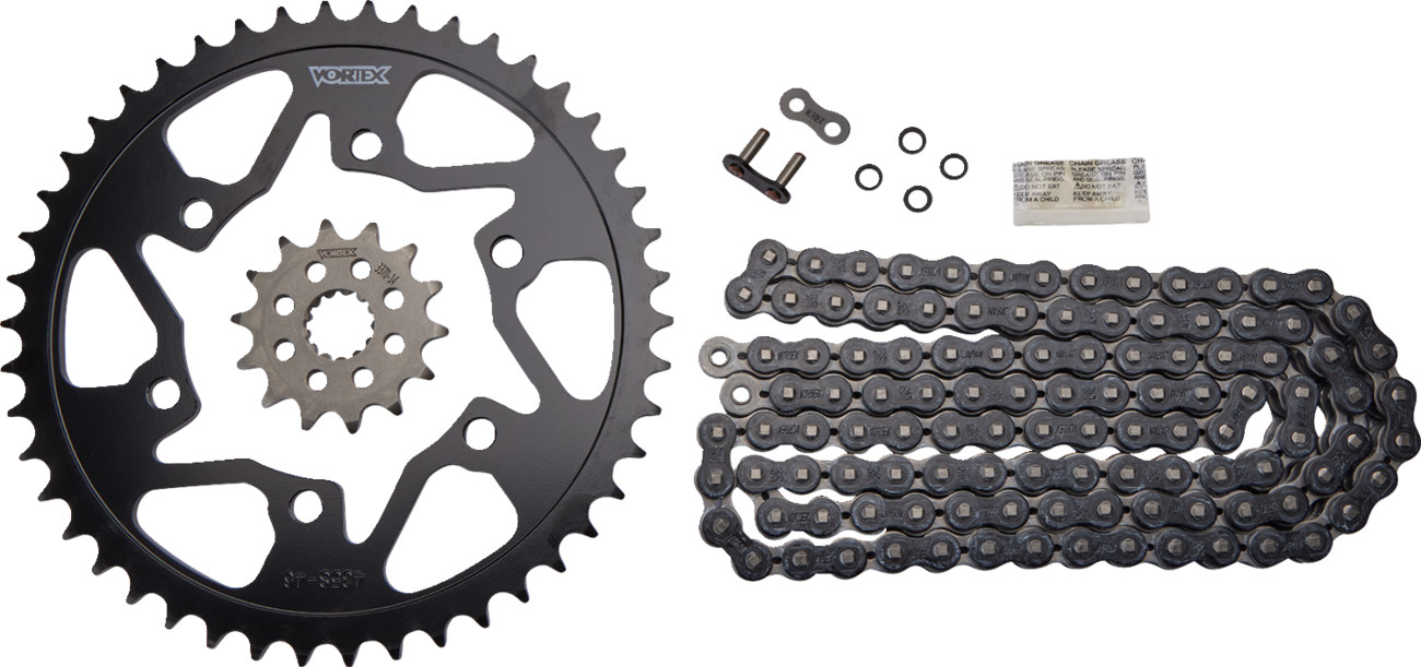 Vortex V3 HFR Quick Accel Chain And Sprocket Kit Yamaha R3 2015-2018