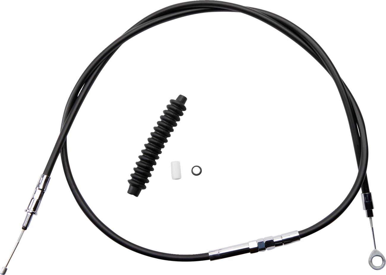 Drag specialties High-Efficiency Black Vinyl Clutch Cable - 70-11/16" Harley Davidson