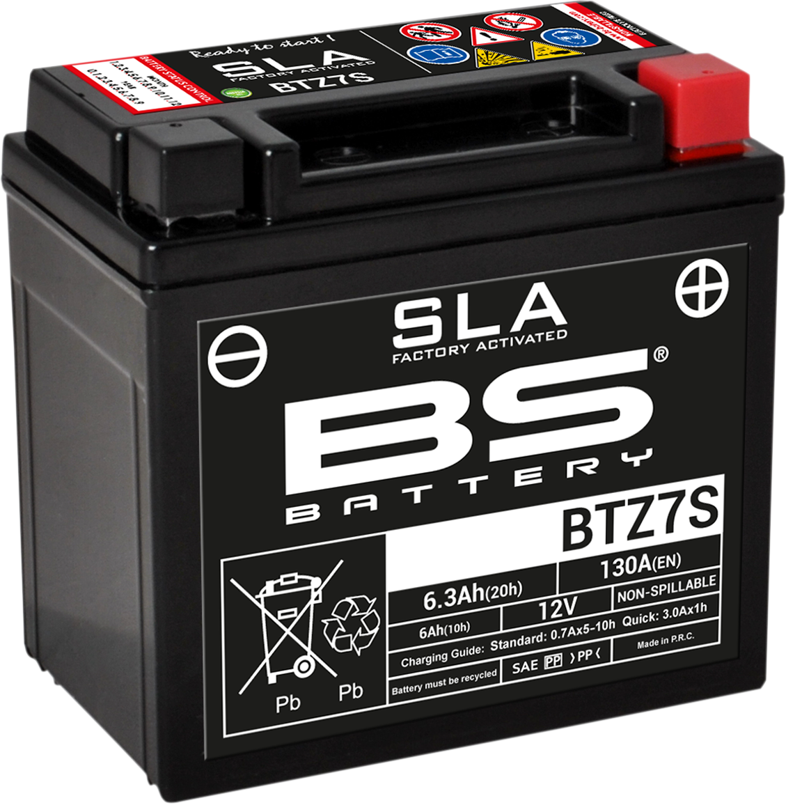 Bs battery Battery - BTZ7S (YTZ) Arctic Cat/BMW/Honda/Husaberg/Suzuki/SYM/Yamaha/Kawasaki/Husqvarna/SWM/Aprilia/AJP