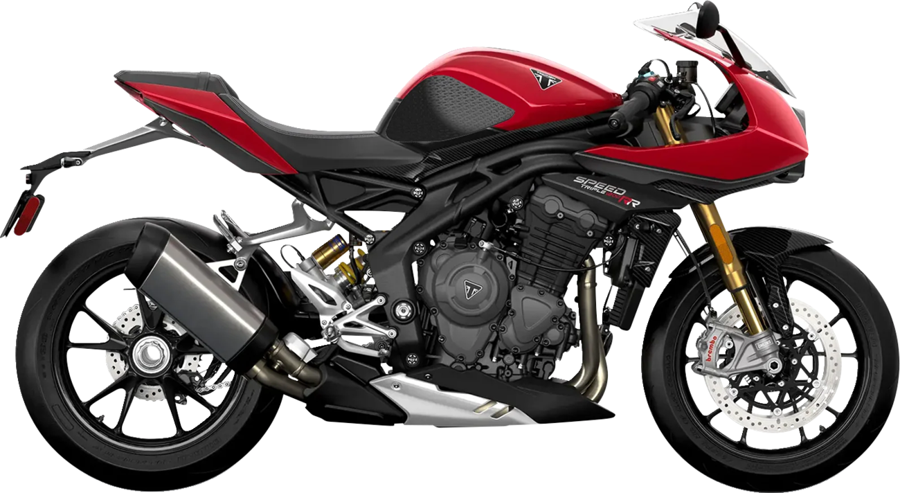 Stompgrip Icon Profile Traction Pad Tank Grips 2021-2024 Triumph Speed Triple 1200 RS / 2021-2024 Triumph Speed Triple 1200 RR