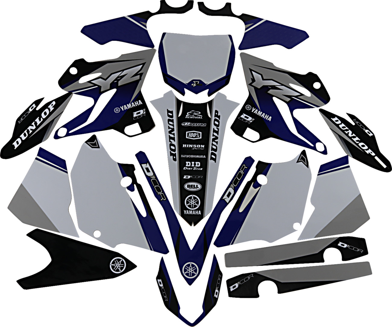D'cor visuals Graphic Kit - Cor 9 Yamaha - YZ 125/250 '15-'21