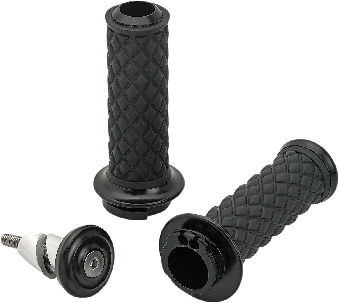 Biltwell Alumicore Grips For Harley With Dual Cable Throttle