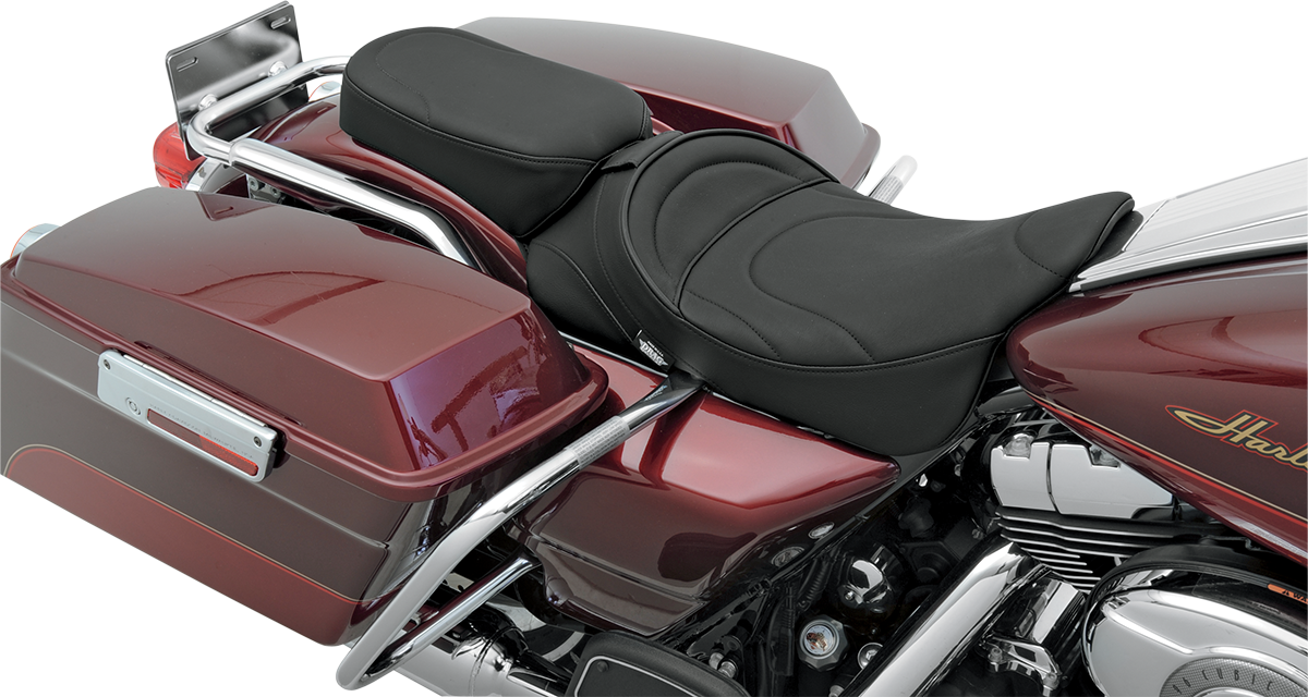 Drag specialties seats Pillion Seat - Mild Stitched - Narrow - FL '99-'22 Harley Davidson