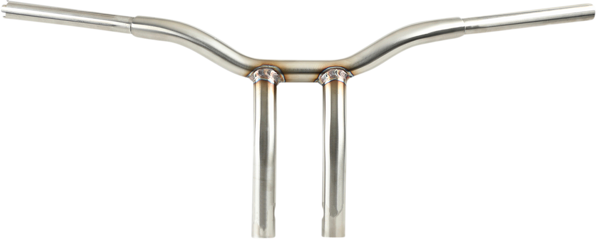 La choppers Kage Fighter Welded Bent-Riser Handlebar - One Piece - 10" - Stainless Steel Harley Davidson