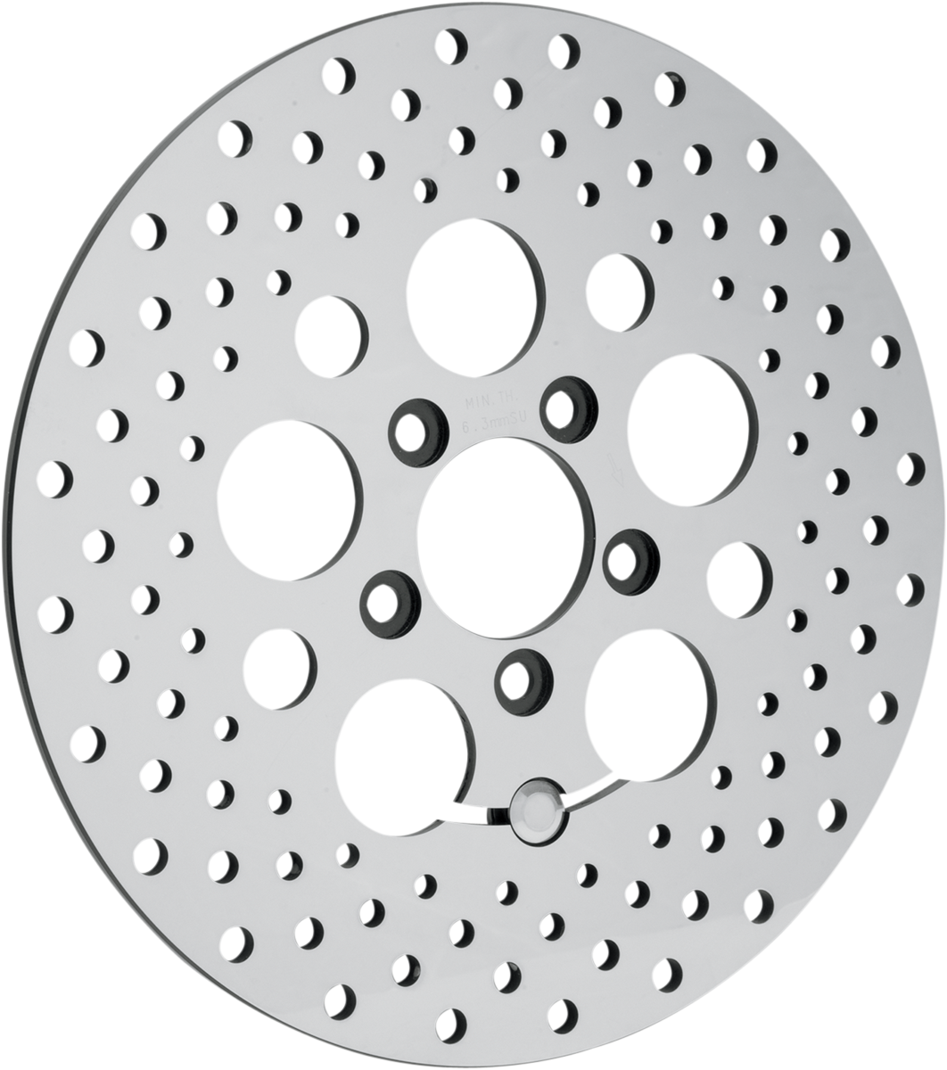 Drag specialties Drilled Brake Rotor - Rear - 11.8" - Touring Harley Davidson