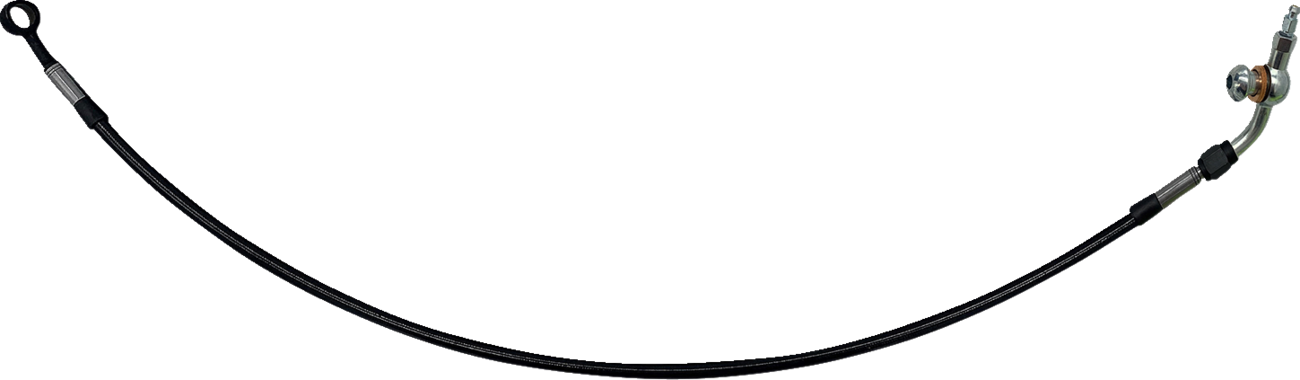 Fat baggers inc. Hydraulic Brake/Clutch Line Extension - 30" - Road Glide - Black Harley Davidson