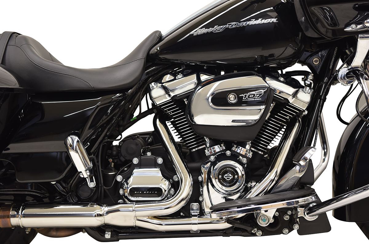 Bassani 2x2 Chrome Exhaust Head pipes for 17-19 Harley Touring FLHX