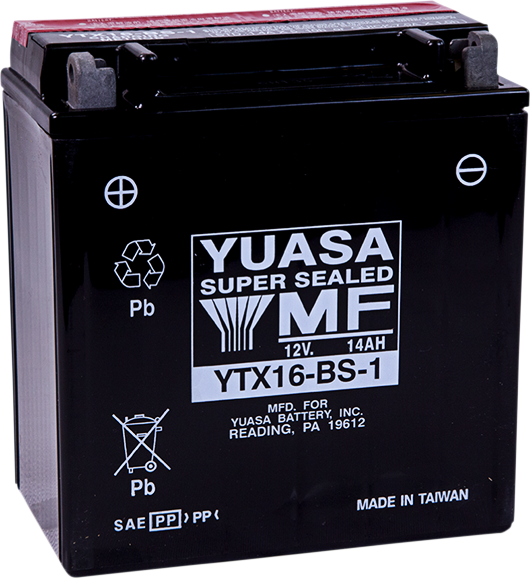 YUASA AGM Maintenance-Free Battery