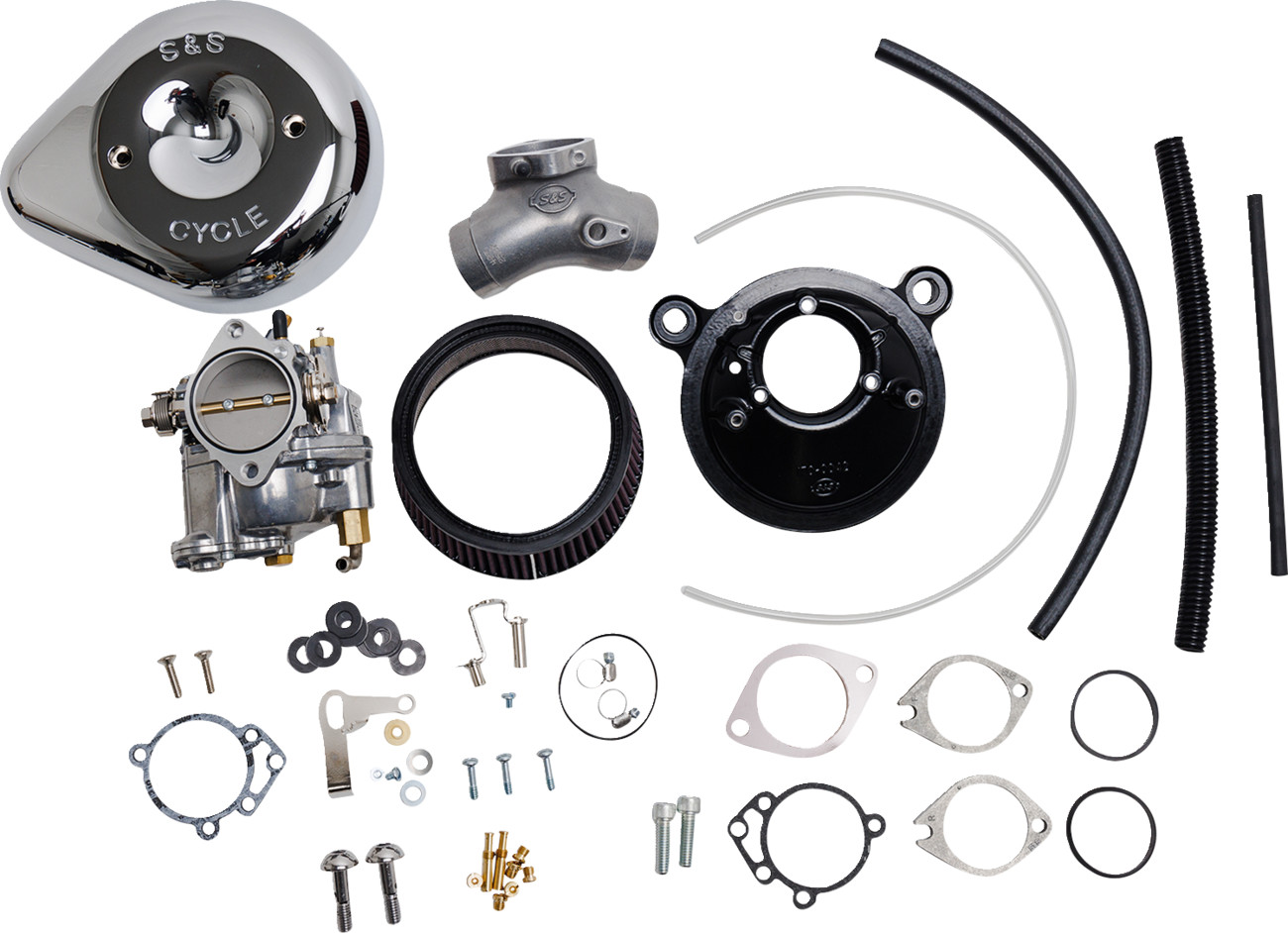 S&S CYCLE Super E Carburetor with Stealth Air Cleaner Kit