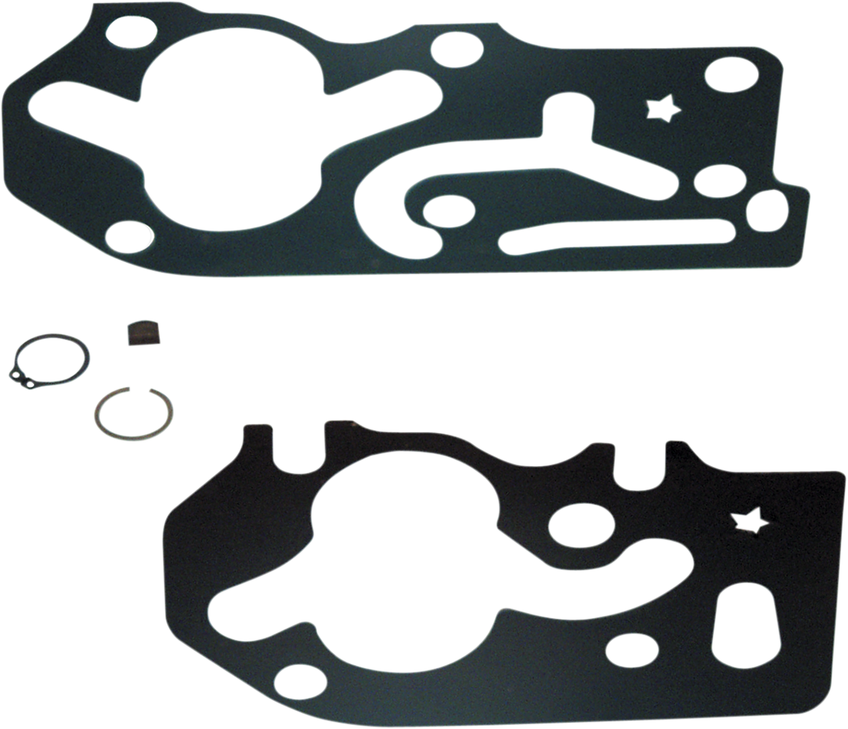 S&S CYCLE Replacement High Volume/High Pressure Polished Billet Oil Pump Gasket Kit