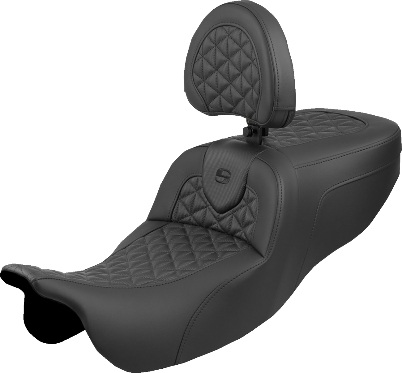 Saddlemen Roadsofa™ Seat - with Backrest - Tri-Gripper - FLRT/FLTRT '15-'25 2015-2025 Harley Davidson FLRT Freewheeler / 2023-2025 Harley Davidson FLTRT Road Glide 3