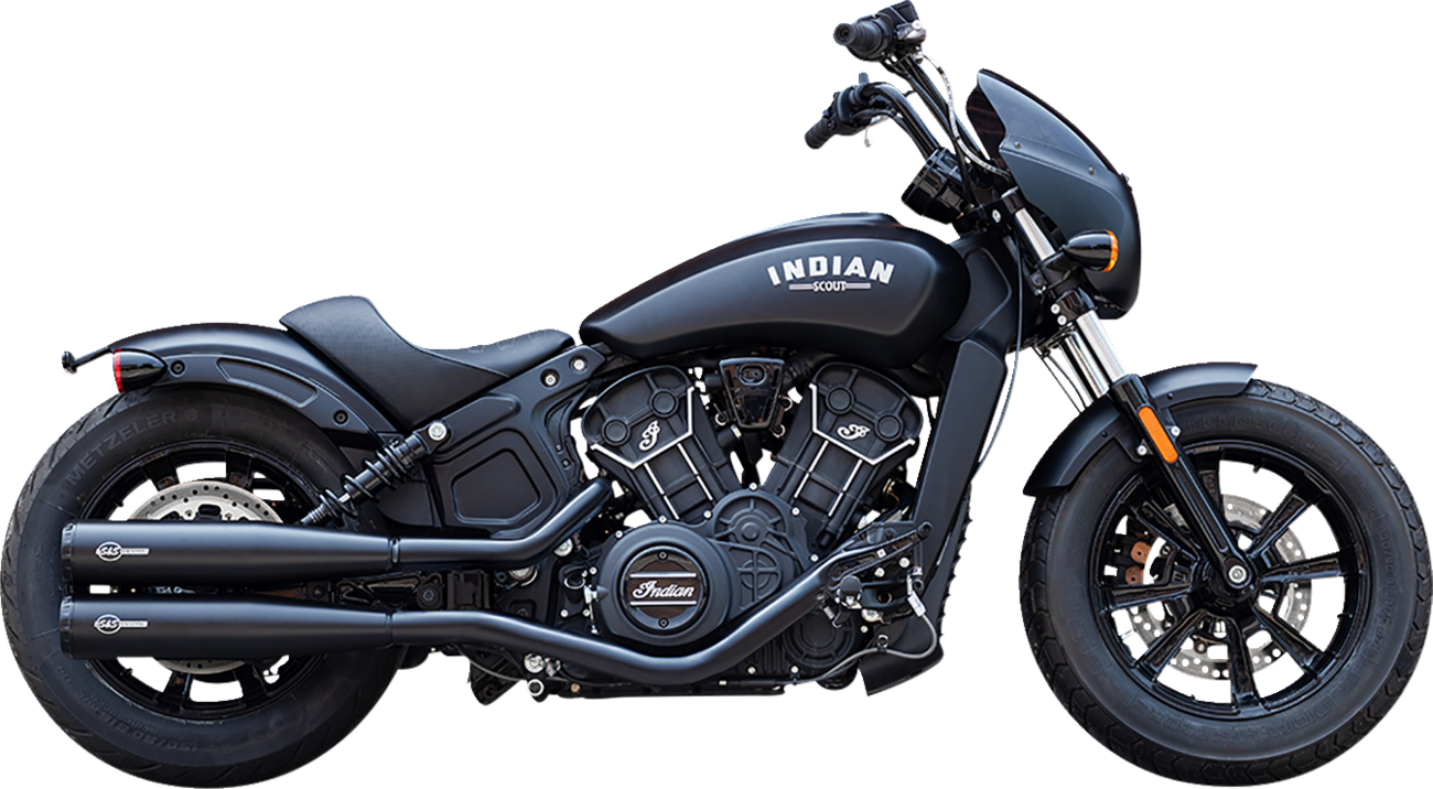 S&S Cycle Grand National Slip-On Mufflers For Indian Scout 2019-2024