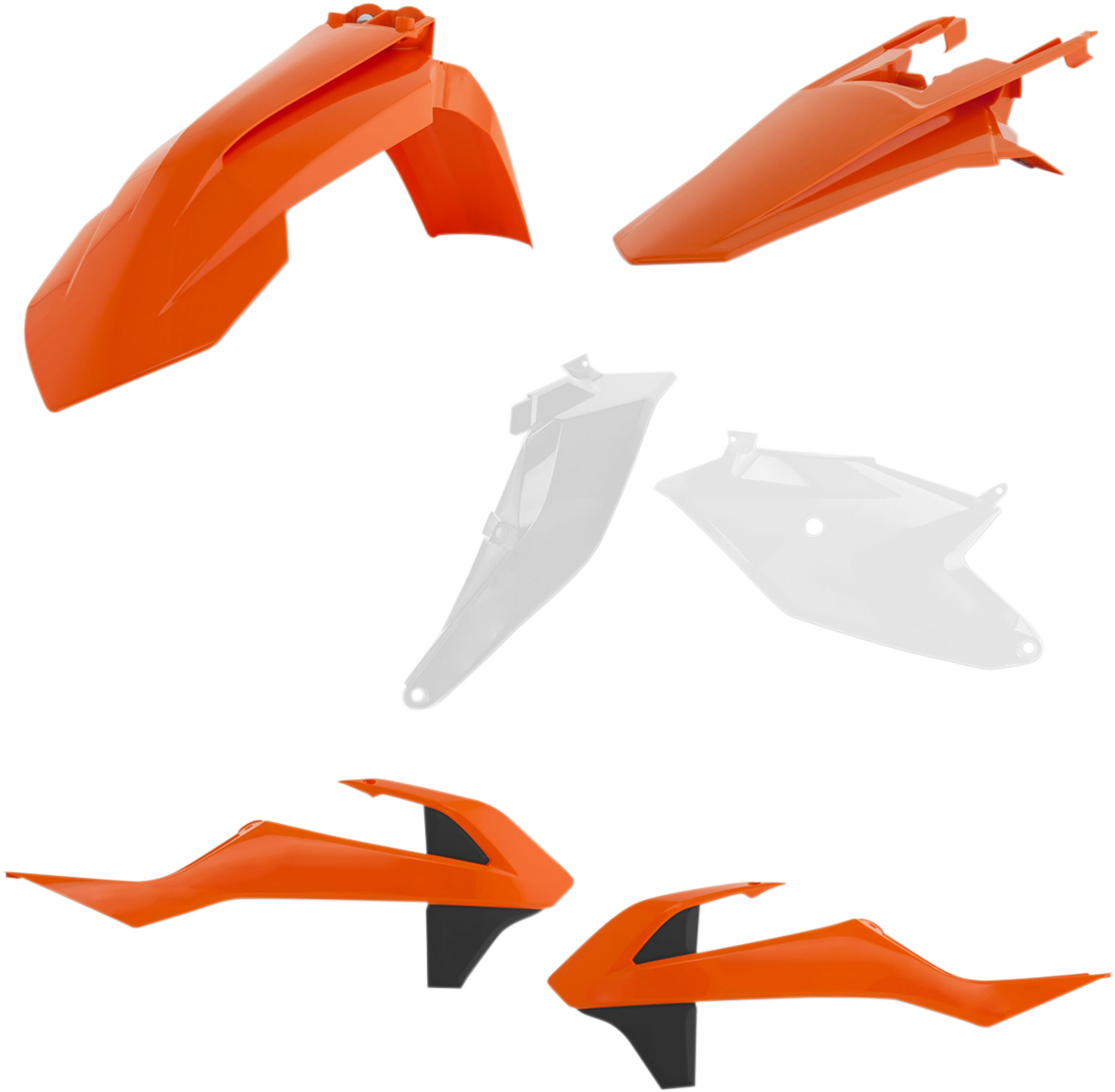Acerbis Standard Body Kit - '18 OEM Orange/Black/White - SX 85 | MC 85 '18-'24 KTM/Husqvarna/Gas Gas