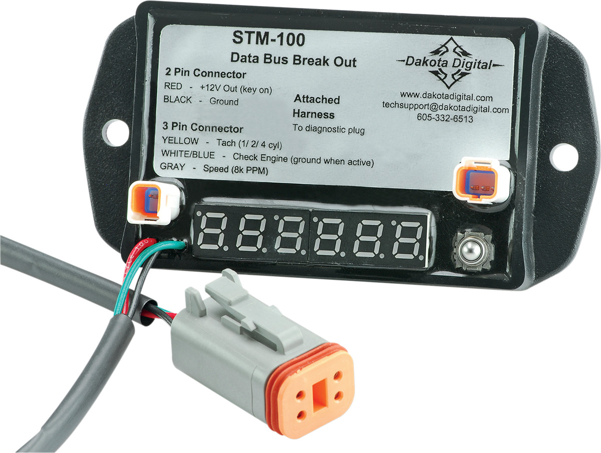Dakota Digital Aftermarket Speedometer / Tachometer Interface For Harley J1850 Motorcycles