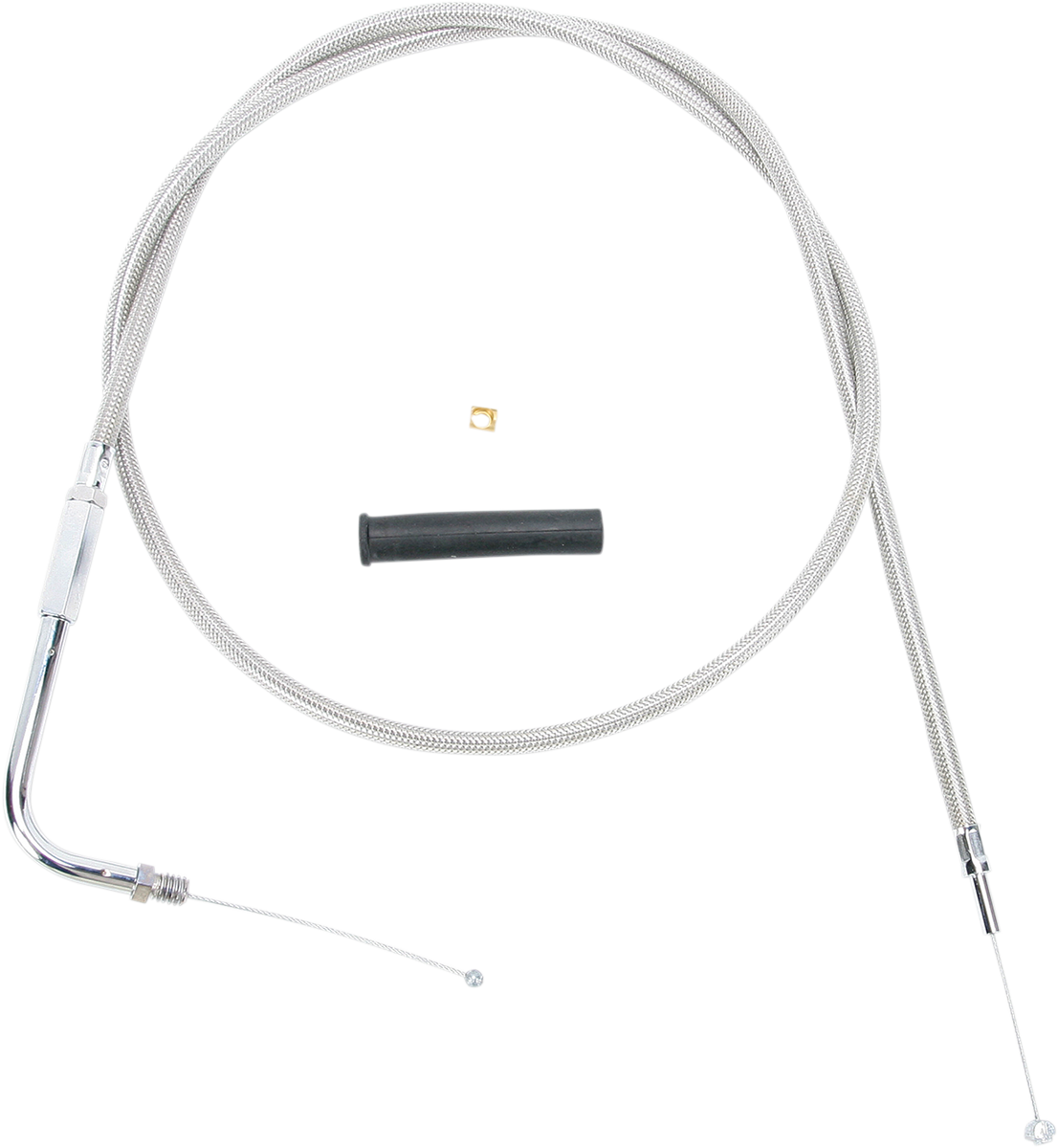 Drag Specialties Stainless Braided Throttle Cable