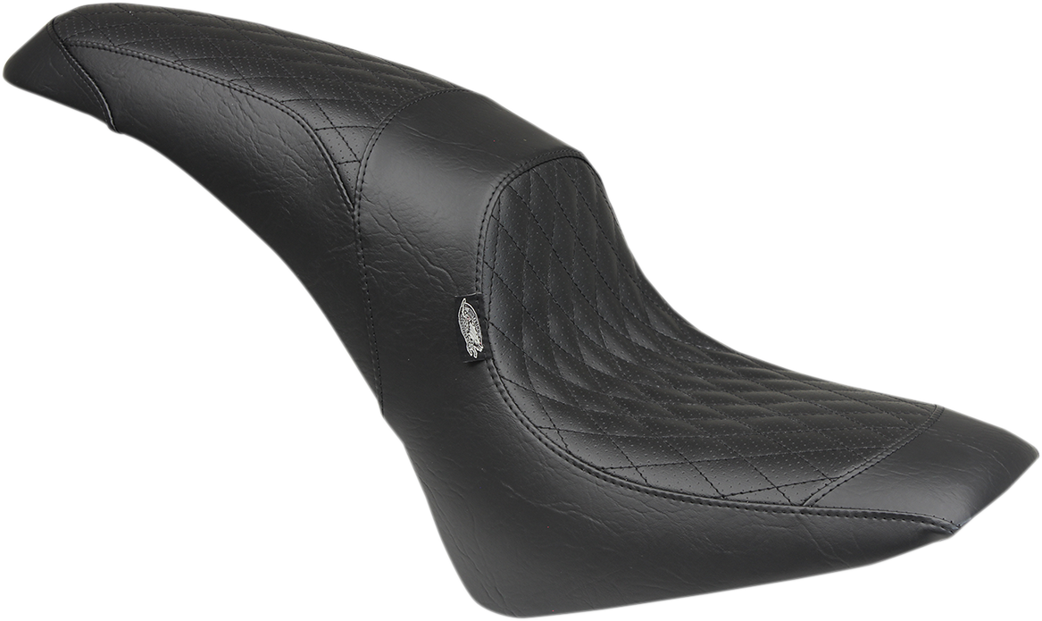 Mustang Black Diamond Tripper 2-Up Motorcycle Seat 2015-2022 Indian Scout Sixty