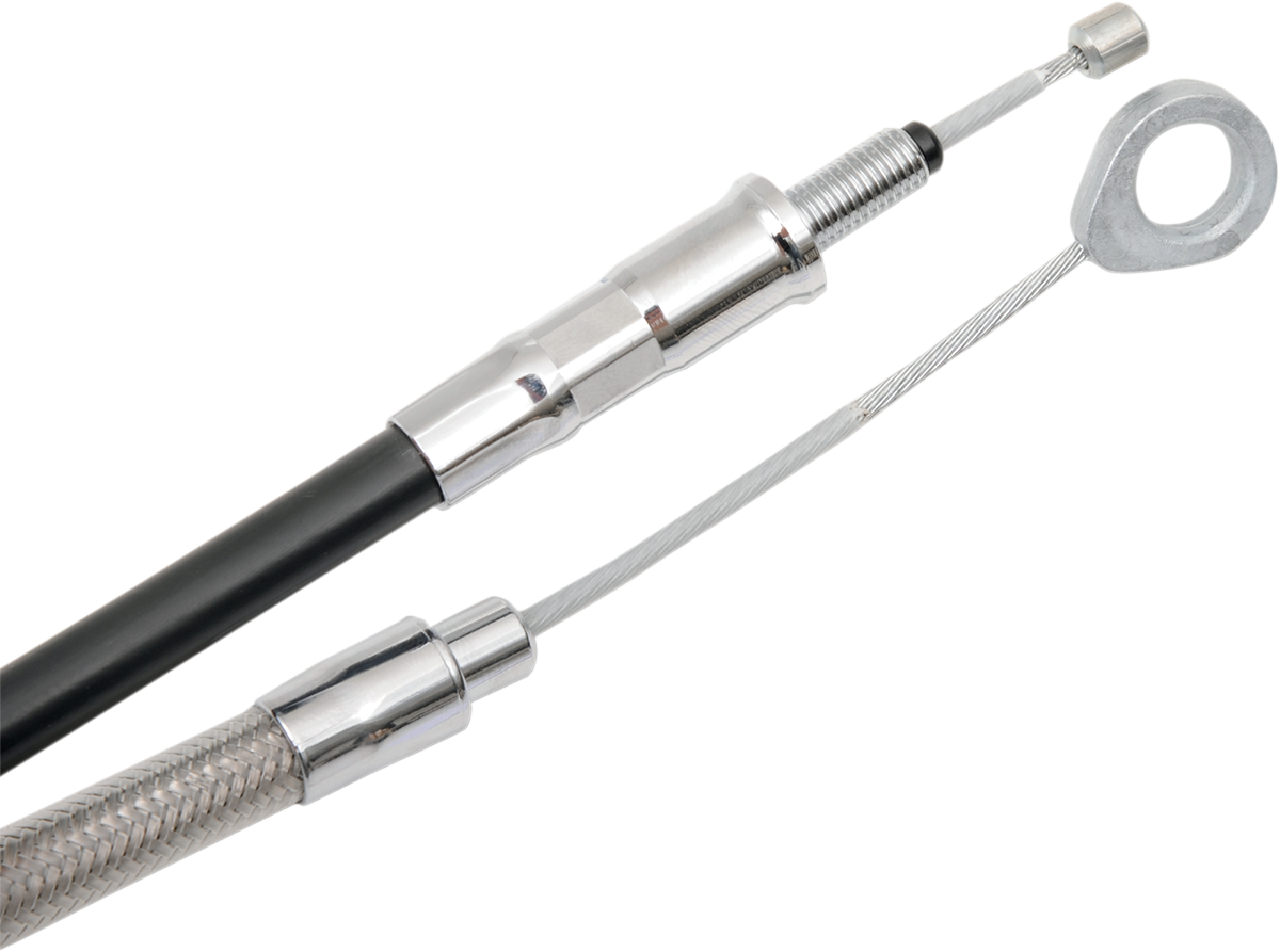 Drag Specialties High-Efficiency Braided Stainless Steel Clutch Cable