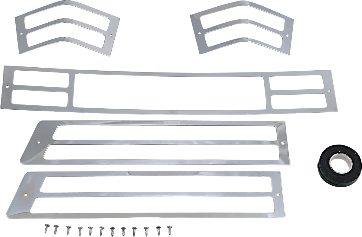 PARTS UNLIMITED Tourbox Light Grille Set