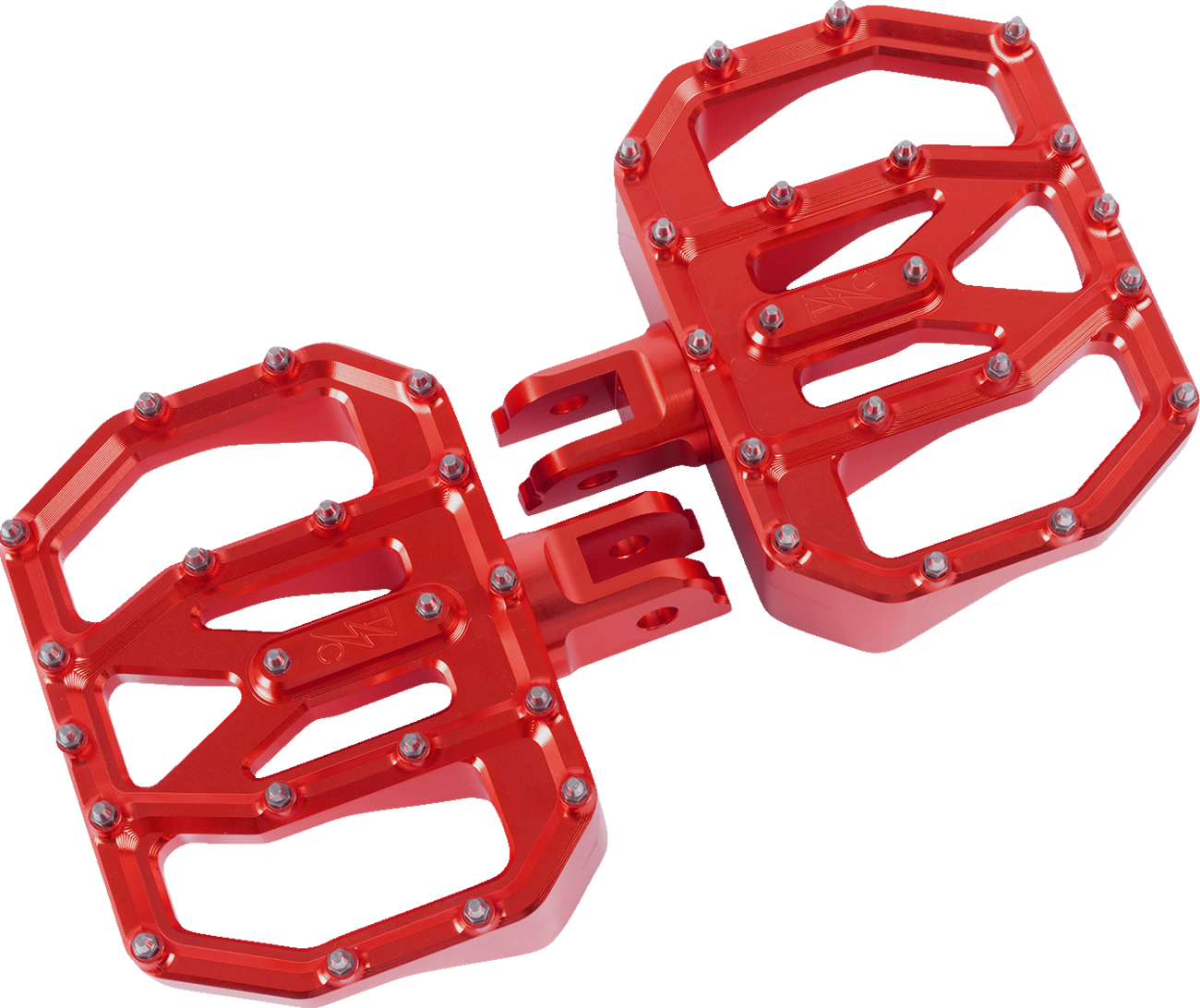 Thrashin supply co. Mini Aggressor Floorboards - Red - Front Harley Davidson