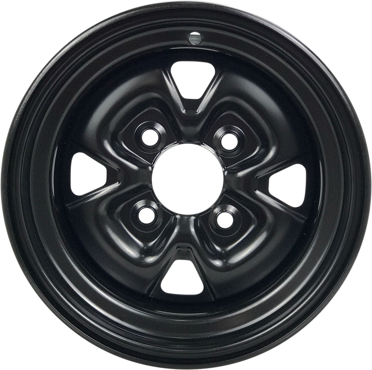 Moose offroad Steel Wheel - Black - 12x7 - 4/156 - 4+3